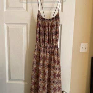 Banana Republic Multicolor Geometric Maxi Dress
